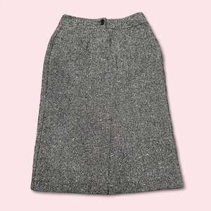 Vintage 90s wool blend preppy office pencil skirt